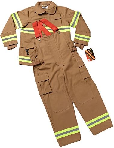 Aeromax Jr Fire Fighter Suit - Tan Size 68