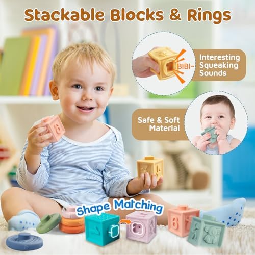 6 in 1 Montessori Baby Toy Set for 1 Year Old