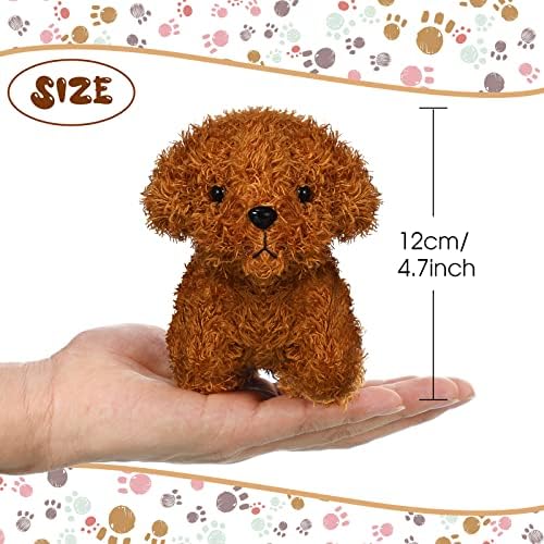 Skylety 12-Pack Mini Shaggy Dog Plush Toys