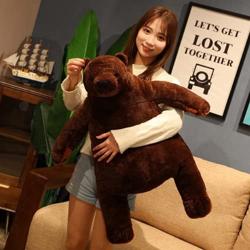 Sausudols Giant Plush Teddy Bear 315 Inch Dark Brown
