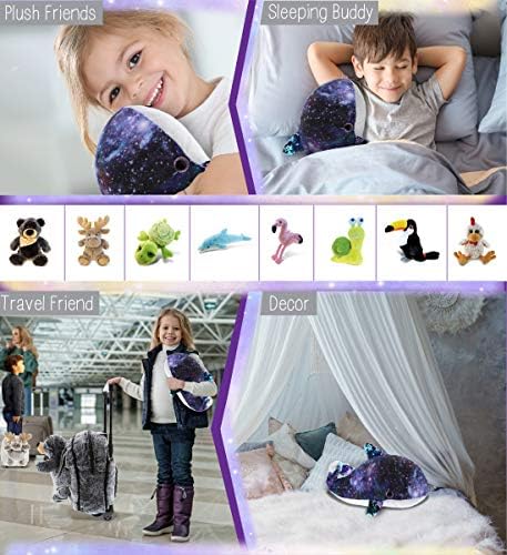 DolliBu Whale Space Flip Sequin Plush Toy 1