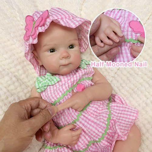 OtardDolls 18 Inch Realistic Silicone Newborn Baby Girl Doll