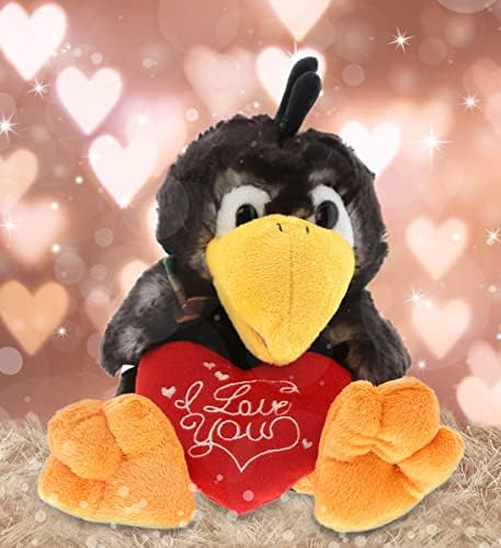 DolliBu I Love You Valentine Sitting Crow Plush - 95 Inches