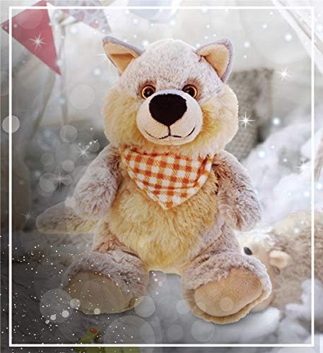 Puzzled DolliBu Plush Wolf Stuffed Animal - 9 Inches
