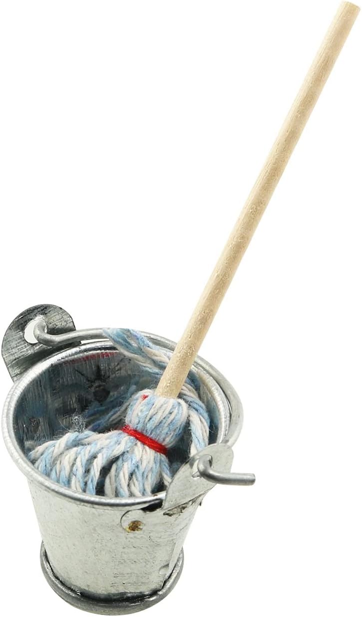 TAODAN Mini Floor Mop with Galvanized Bucket 112 Scale