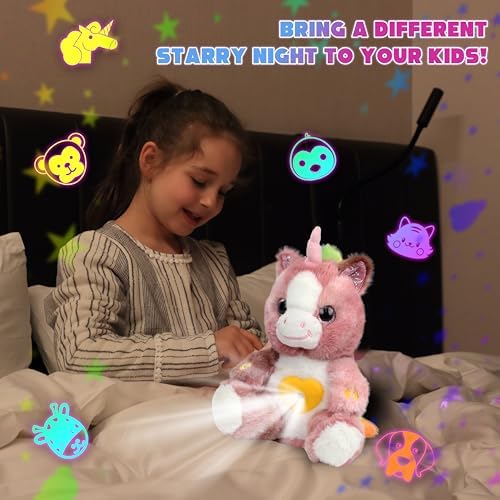 Cuteoy Plush Unicorn Star Projector Night Light 1