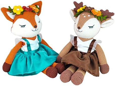 Justqunseen Cute Fox Stuffed Animal for Girls