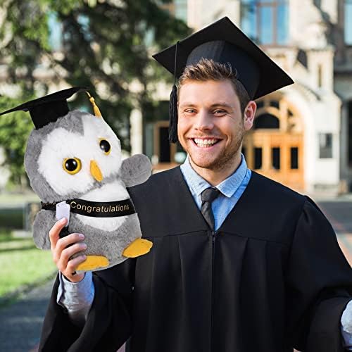 Sotiff 4 Pcs Graduation Owl Plush Toys 9 Inch 1
