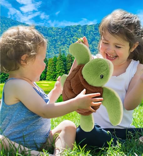DolliBu Sea Turtle Plush Toy 12 Inches Soft Huggable Stuffed Animal