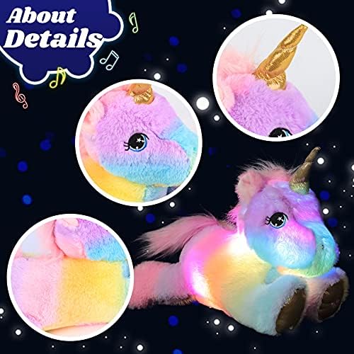 Cuteoy Musical Glowing Unicorn Plush Toy 13 Inch