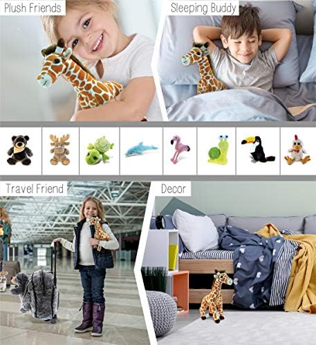 DolliBu Plush Giraffe - Soft Huggable Wild Animal Toy 125 Inch