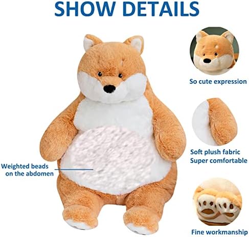 Ronivia Shiba Inu Weighted Plush Pillow