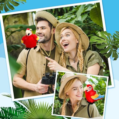 HyDren 7 Inch Plush Pirate Parrot Costume Accessory