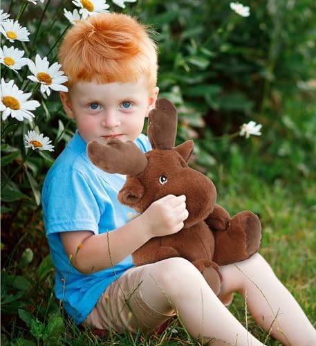 DolliBu Moose Eco-Friendly Plush Toy 9 Inches