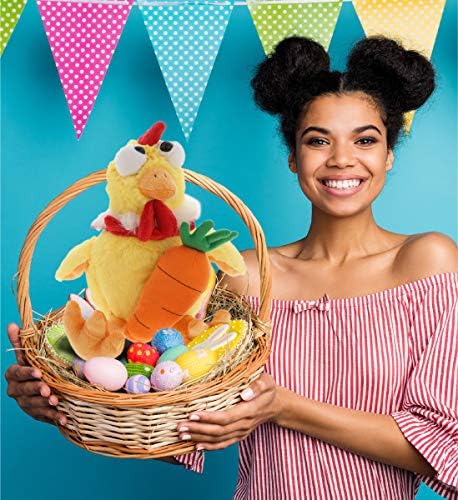 DolliBu Happy Easter Soft Plush Rooster with Carrot