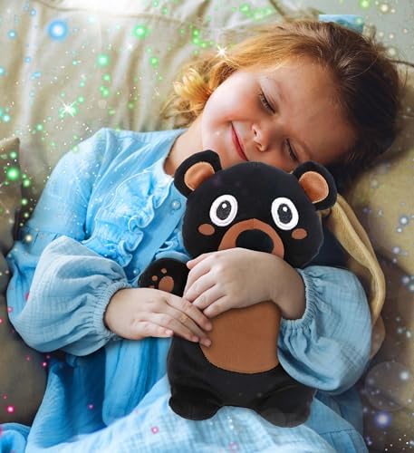 DolliBu Snug-Mooshies Standing Black Bear Plush Toy