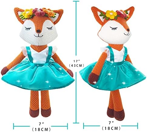 Justqunseen Cute Fox Stuffed Animal for Girls
