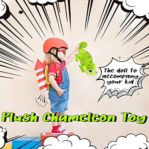 Zhanmai Chameleon Plush Doll 118 Inches Green