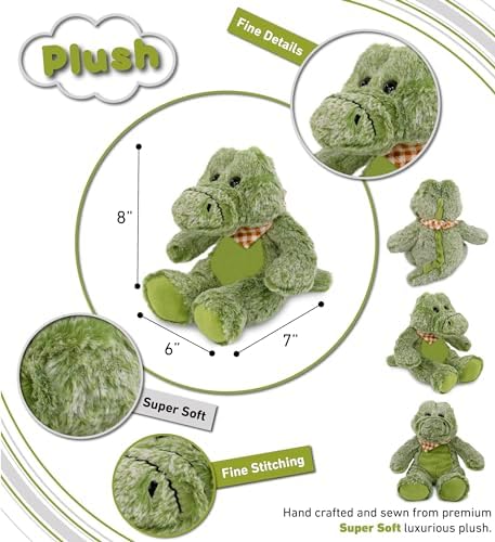 Puzzled DolliBu Alligator Plush Toy - 8 Inch Huggable