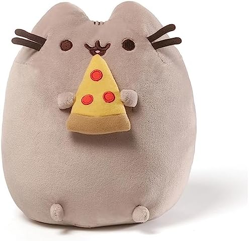 GUND Pusheen Pizza Plush 95 Gray Ages 8
