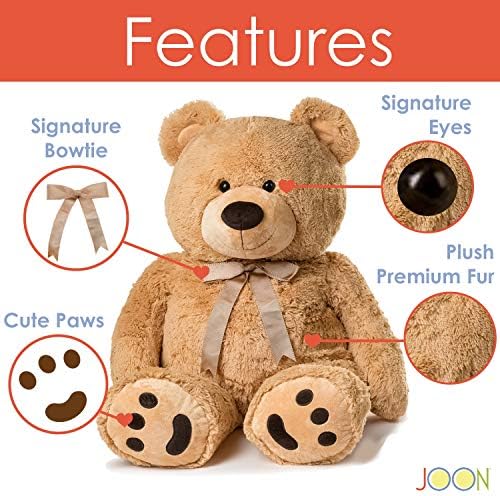 JOON Huge Teddy Bear - 38 Inches Tan Fluffy