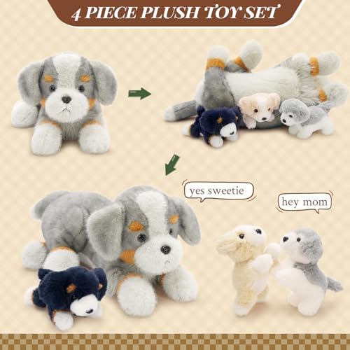 Tezituor 5Pcs Australian Shepherd Plush Set