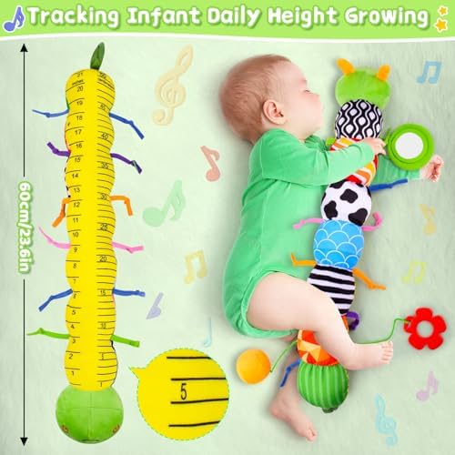 Cute Caterpillar Baby Tummy Time Musical Toy