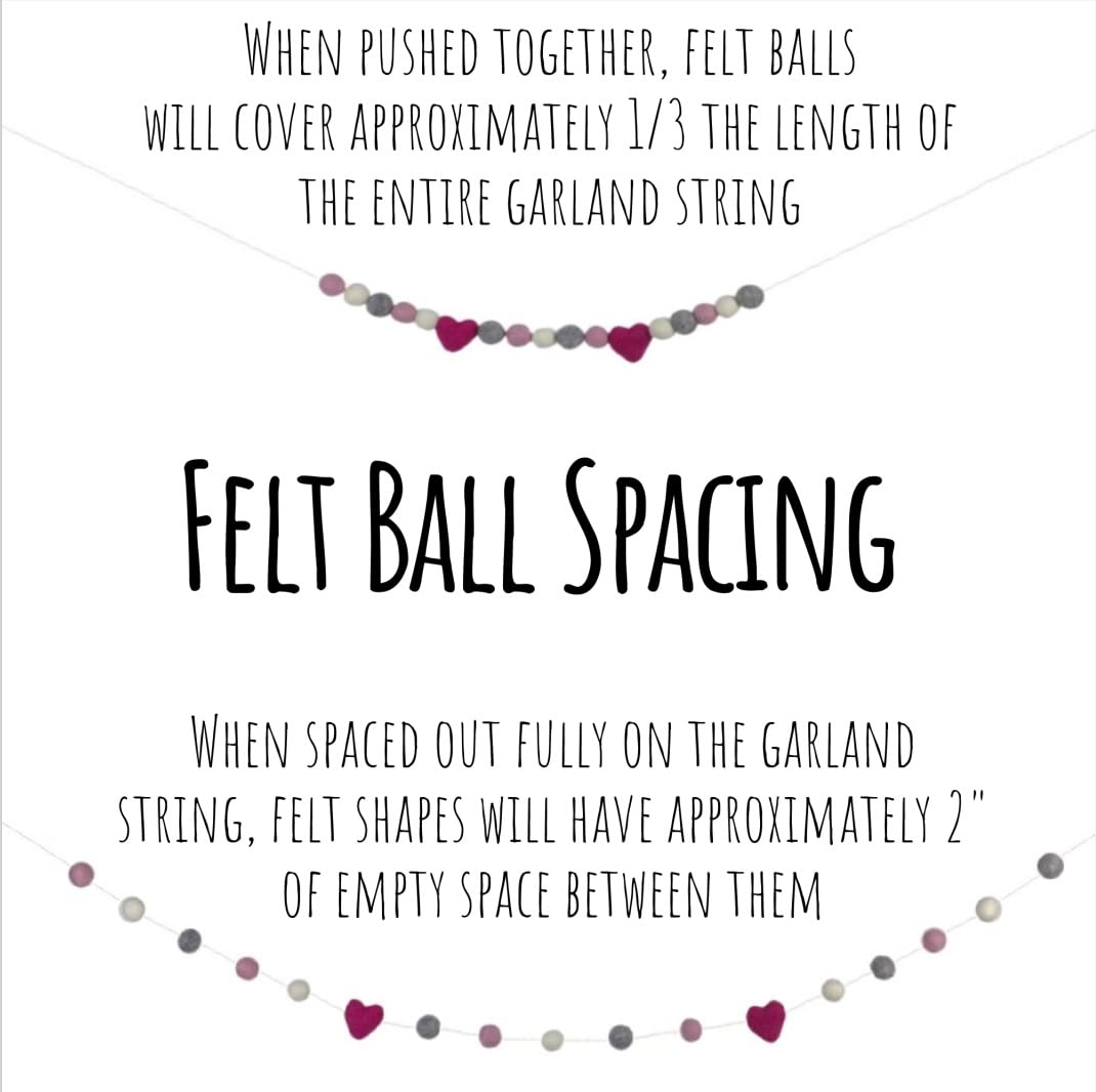 Matthew and Mae Halloween Felt Garland - 1 Balls - Fall Decor