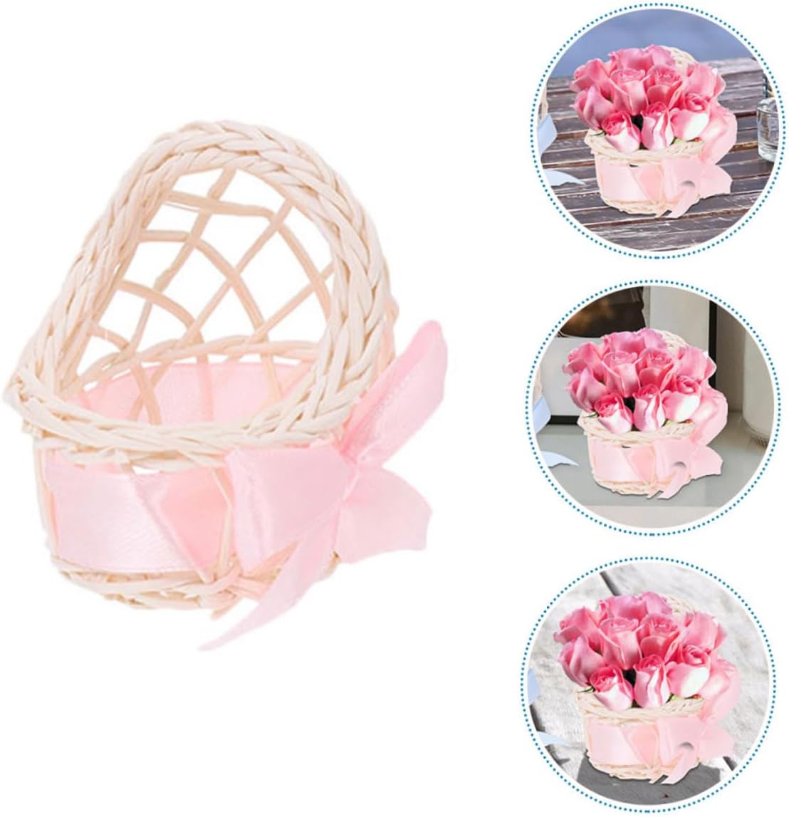 BESPORTBLE Mini Woven Basket Party Favor 6pcs 1