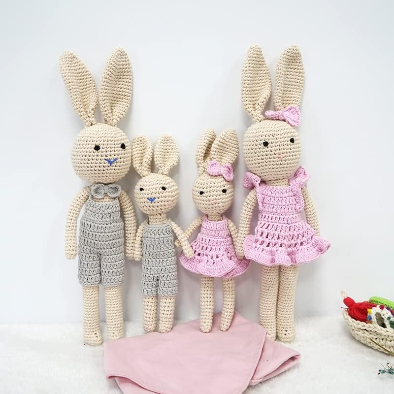 KawaiOnO Bunny Dad Cream Blue Handmade Plushie Doll