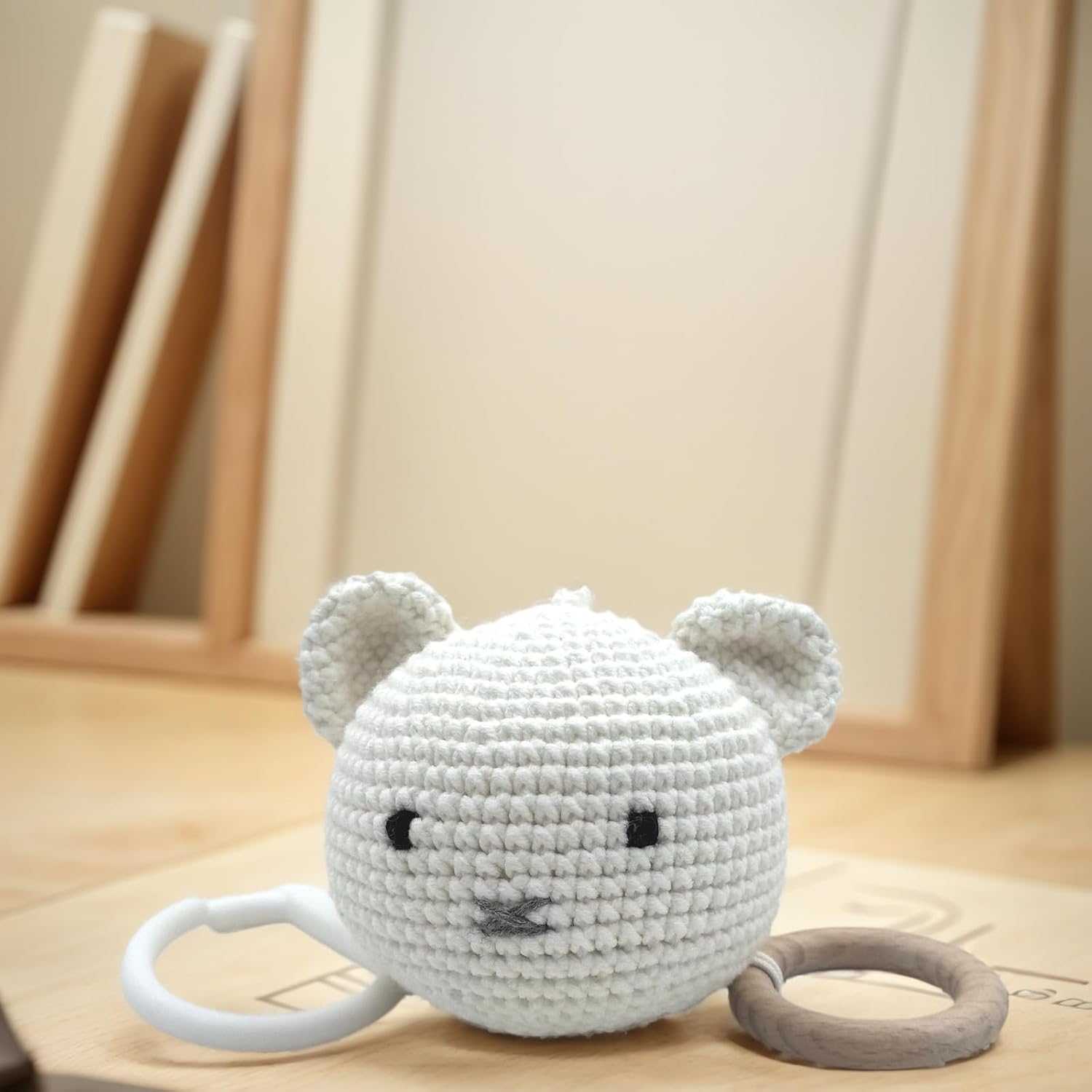 BBYP Musical Push Pull Toy with Wooden Teether