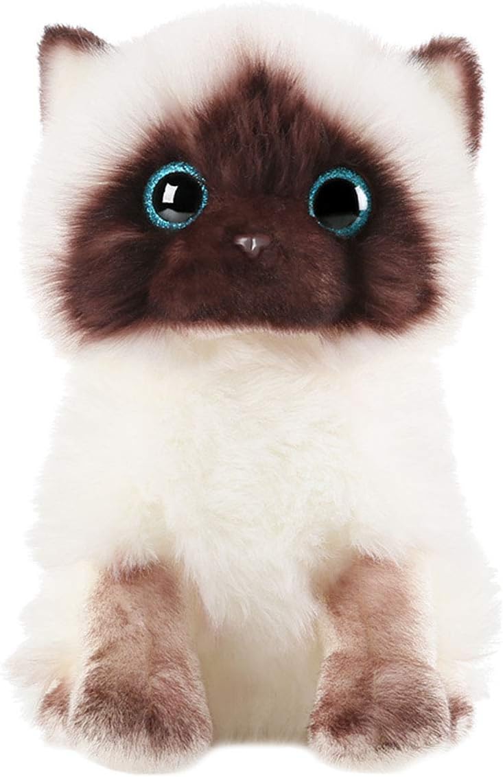 AngelGift Siamese Cat Plush Pillow Toy 8 20cm
