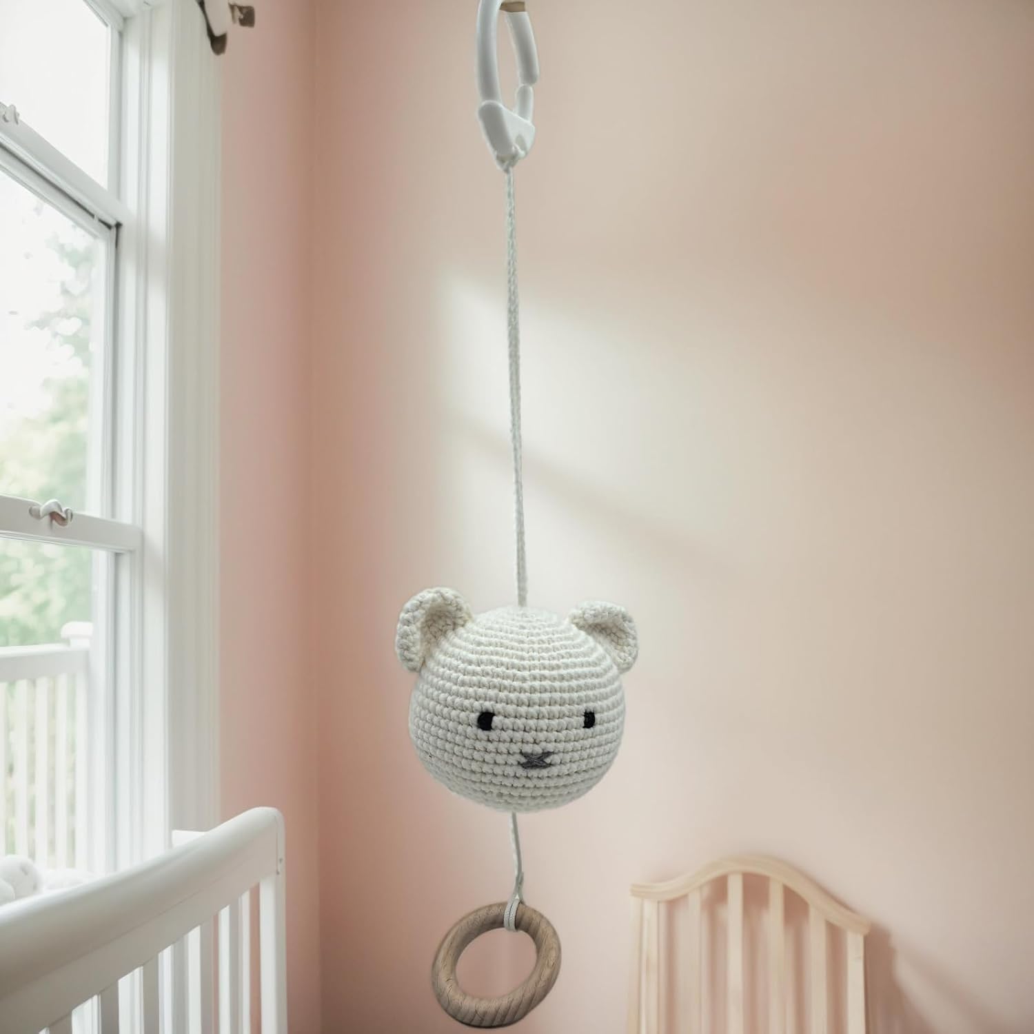 BBYP Musical Push Pull Toy with Wooden Teether