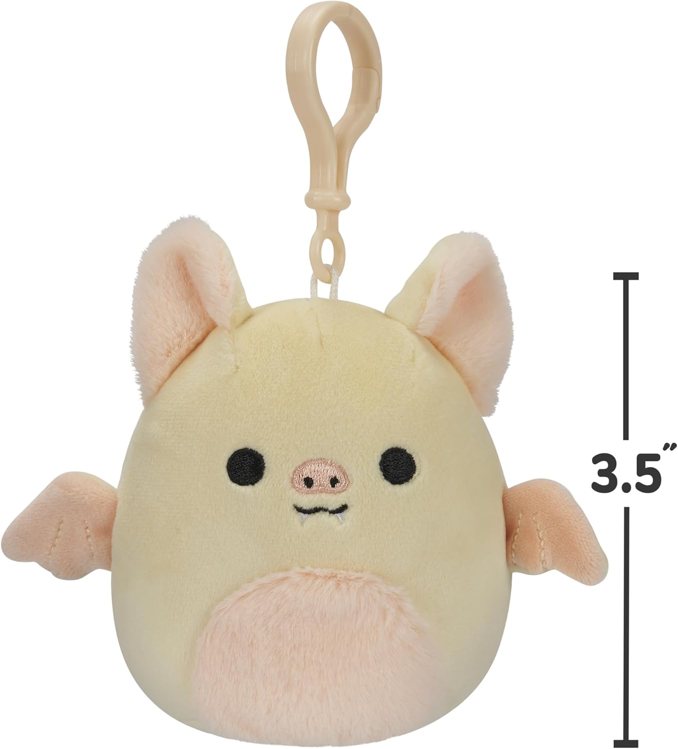 Squishmallows 35 Clip-On Meghan The Bat Small Yellow 1