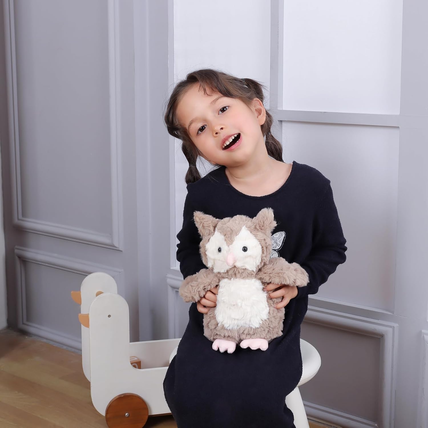 Apricot Lamb Brown Owl Plush Stuffed Animal 95 Inches