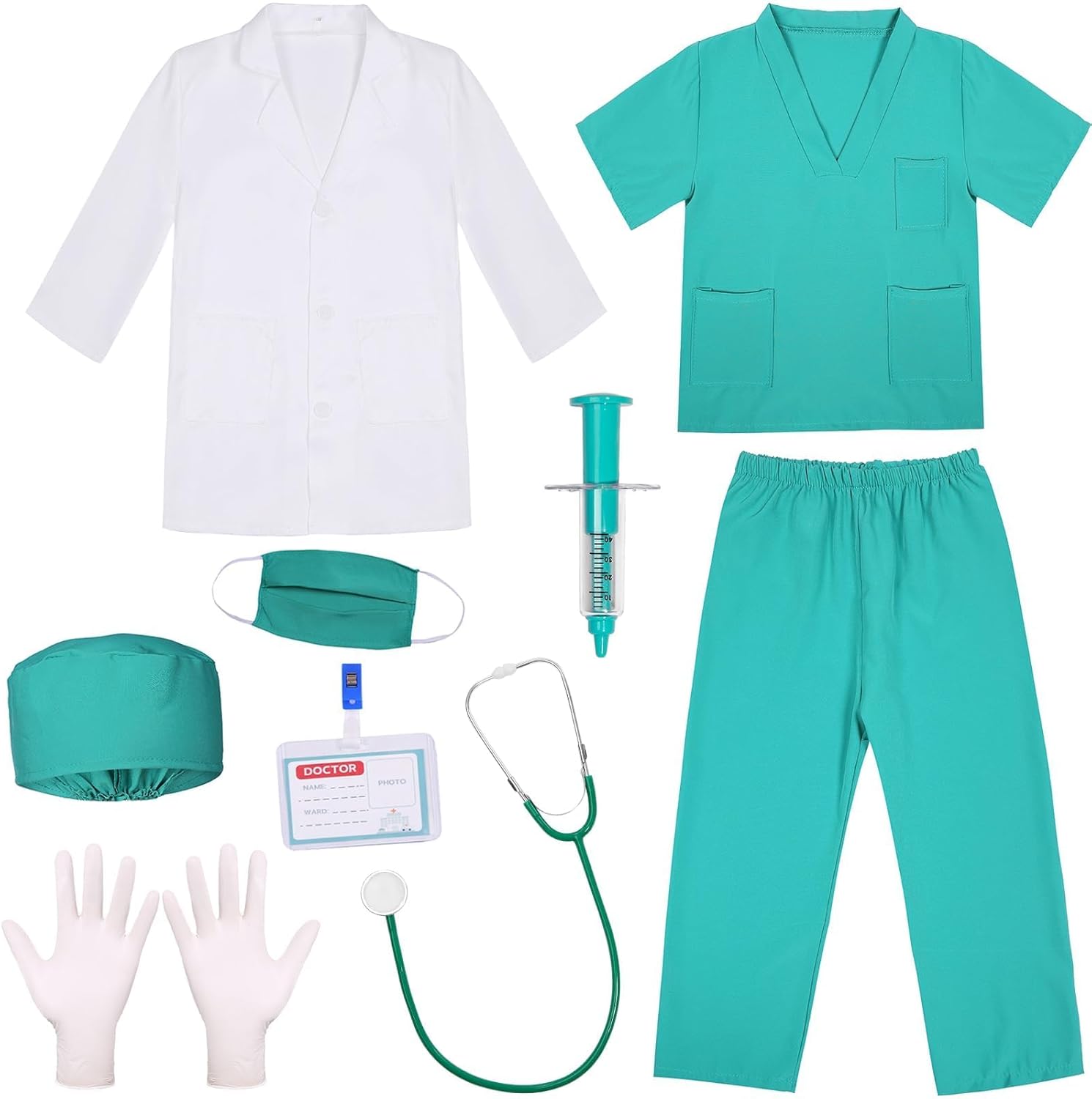 Doctor Costume for Kids Toddler Girls Boys Halloween Party Dress Up