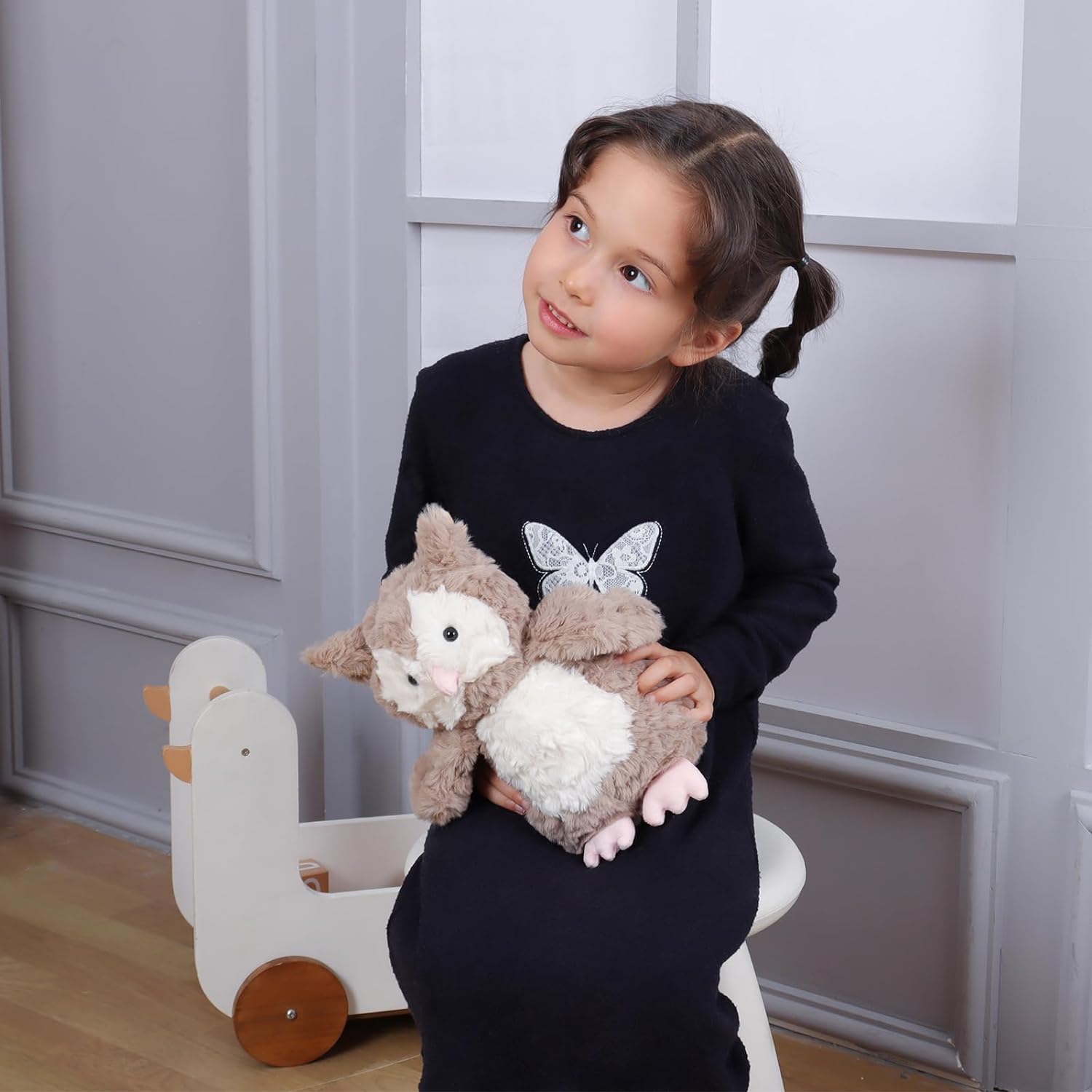 Apricot Lamb Brown Owl Plush Stuffed Animal 95 Inches