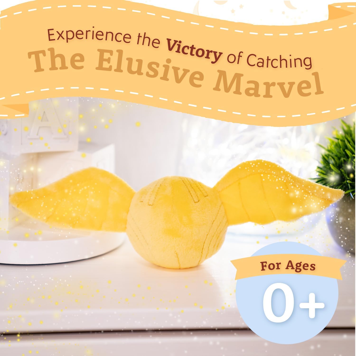 KIDS PREFERRED Harry Potter Golden Snitch Plush Toy