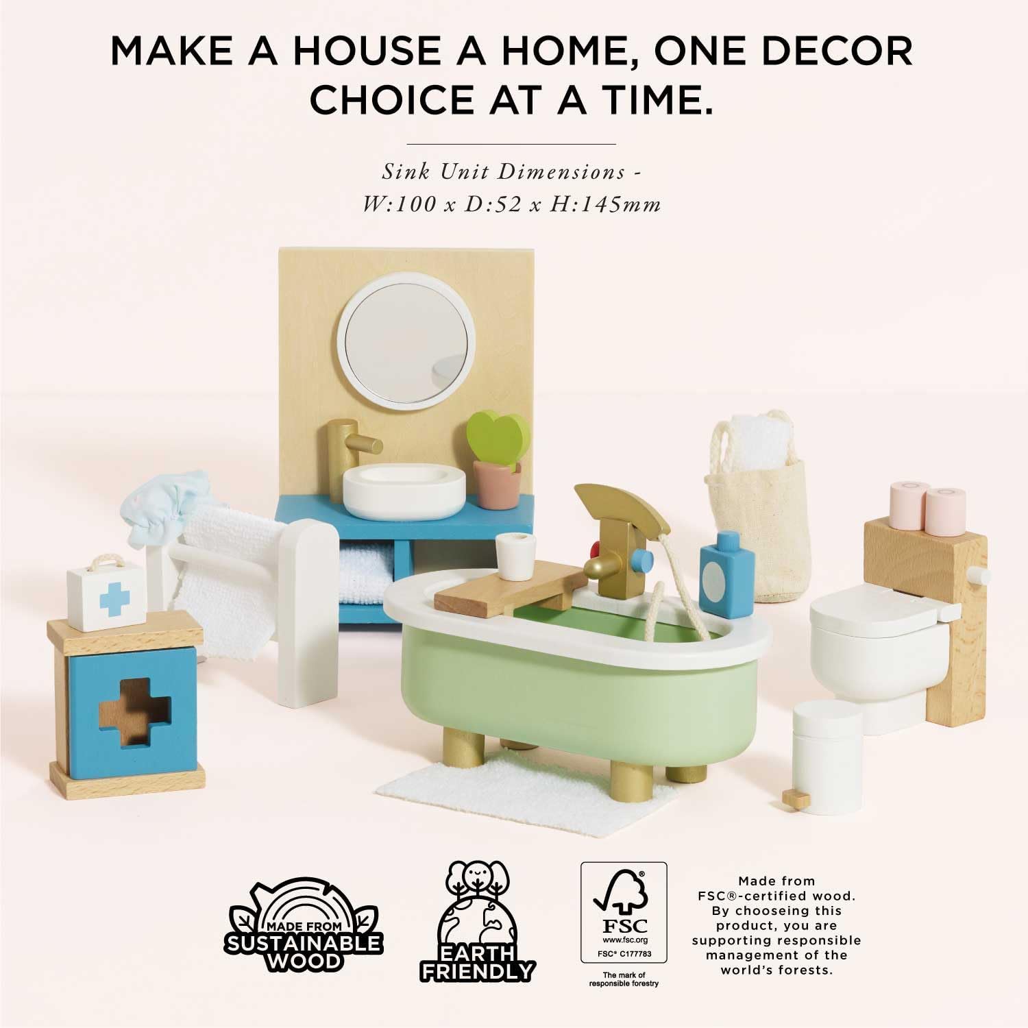 Le Toy Van Daisylane Bathroom Wooden Playset