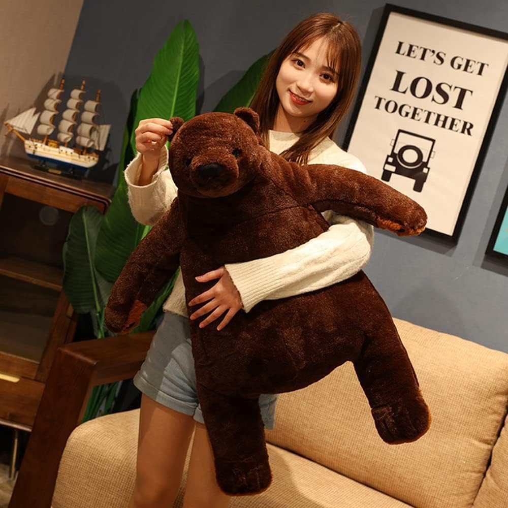 Sausudols Giant Plush Teddy Bear 315 Inch Dark Brown