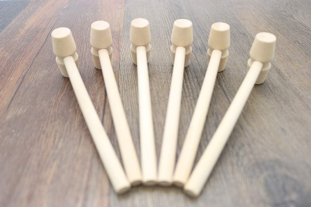 30Pcs Mini Wooden Hammer for DIY and Seafood Cracking