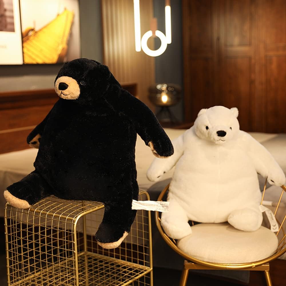 MIAOHAHA Plush Teddy Bear 315in Black Cuddly Stuffed Animal Doll