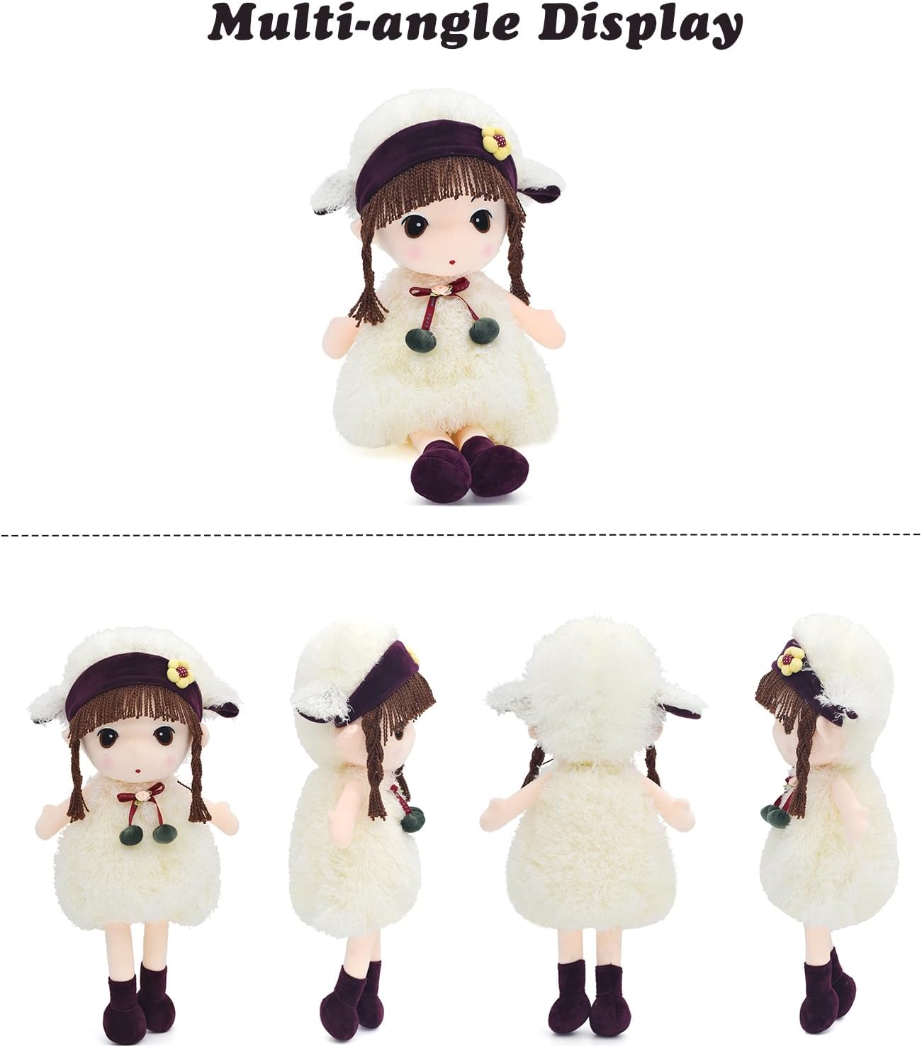 HWD Kawaii 17 Inch Plush Girl Toy Doll