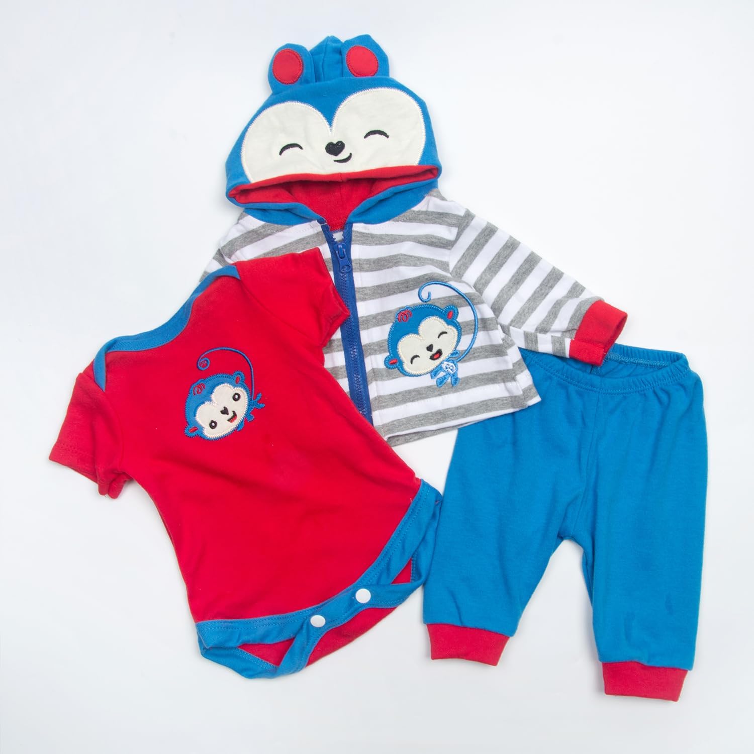 Medylove Reborn Baby Boy Clothes Set 3pcs
