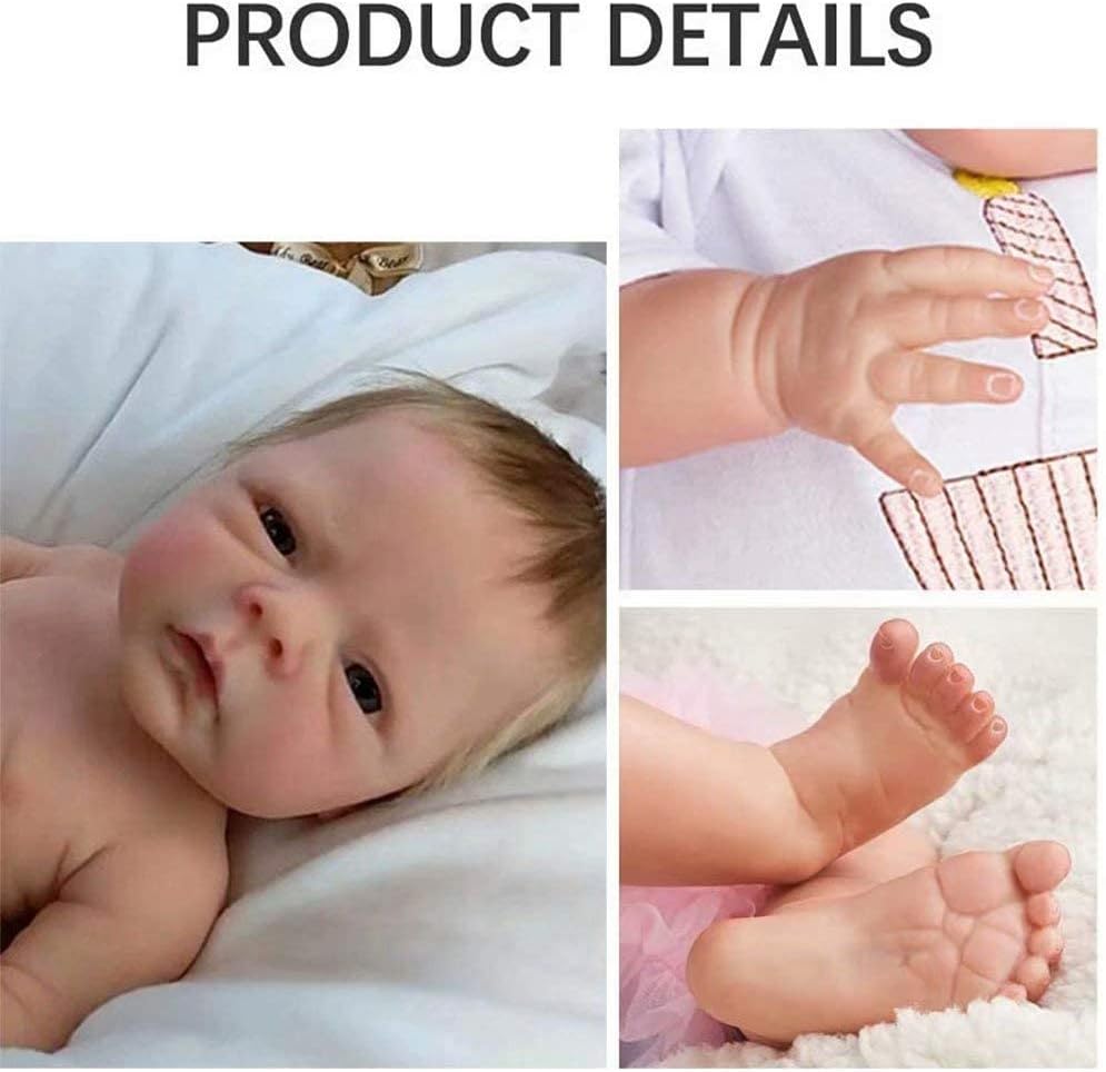 ZTDOLL Reborn Baby Doll Boy 18 Inch Lifelike