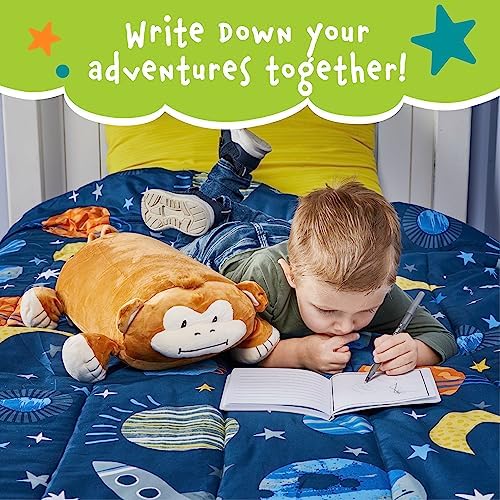 Cuddly Memory Foam Pillow Plush with Belly Pocket - Jesi The Monkey