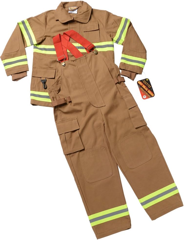 Aeromax Jr Fire Fighter Suit - Tan Size 68
