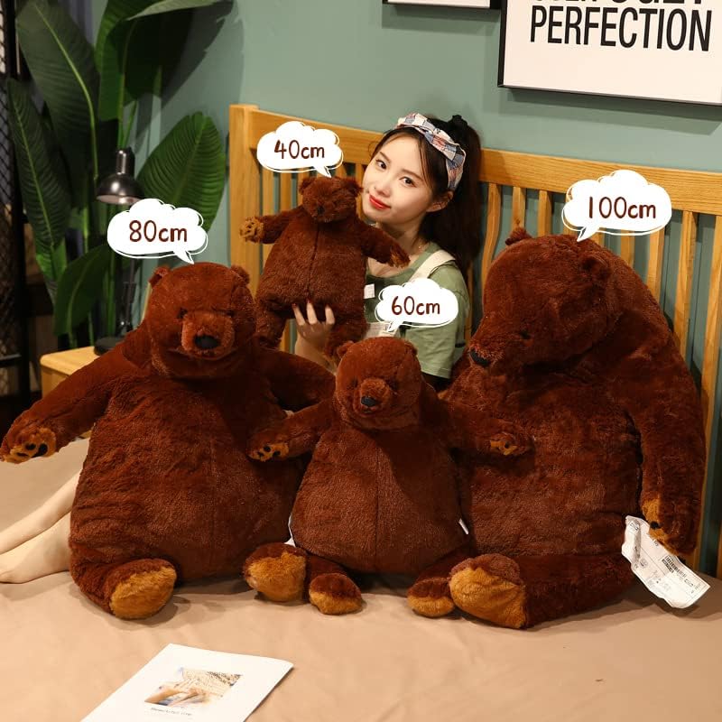 SNOWOLF Giant Cuddly Brown Teddy Bear Stuffed Animal
