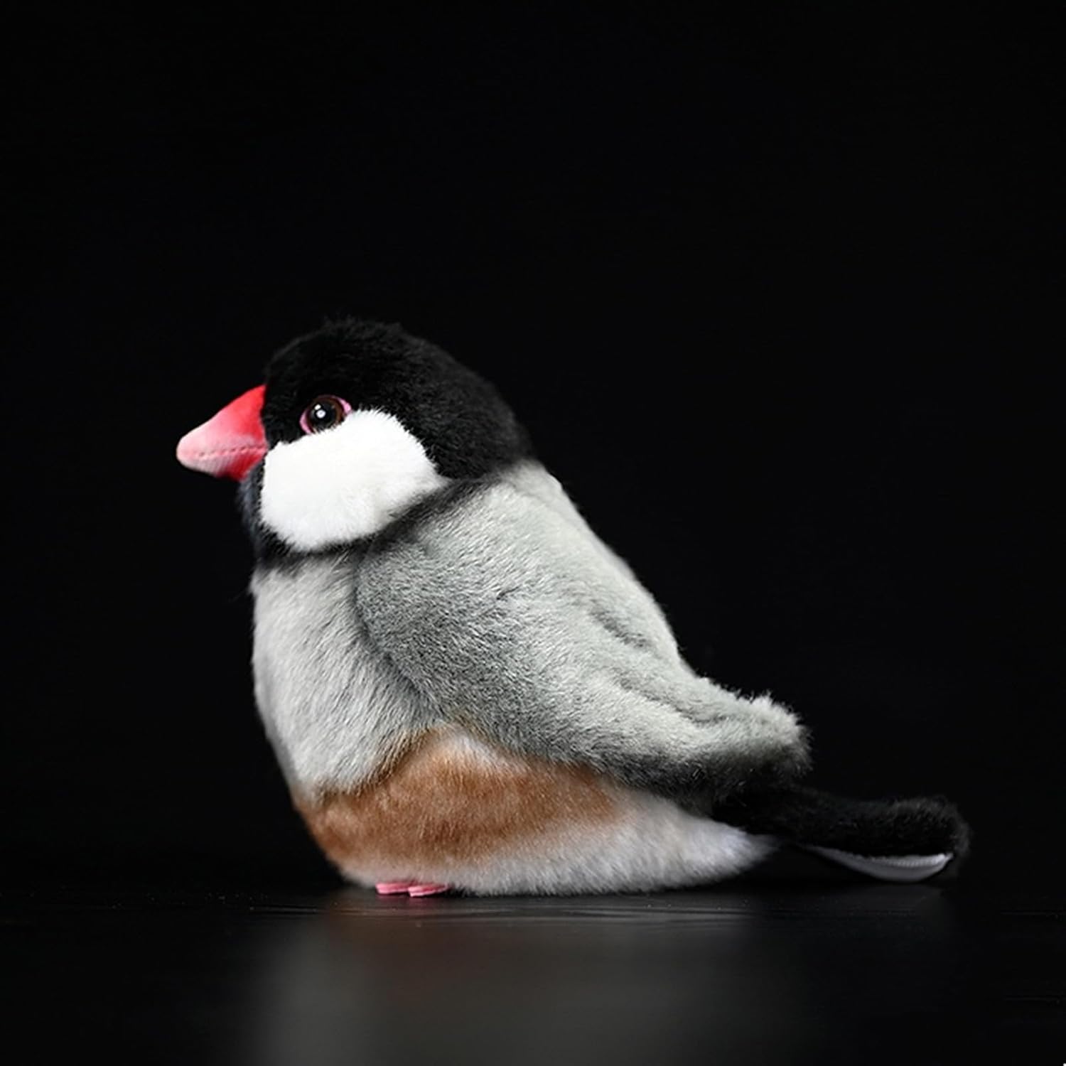 Tiny Heart Gray Bird Plush Toy 59 Inch Soft Cuddly Stuff Animal