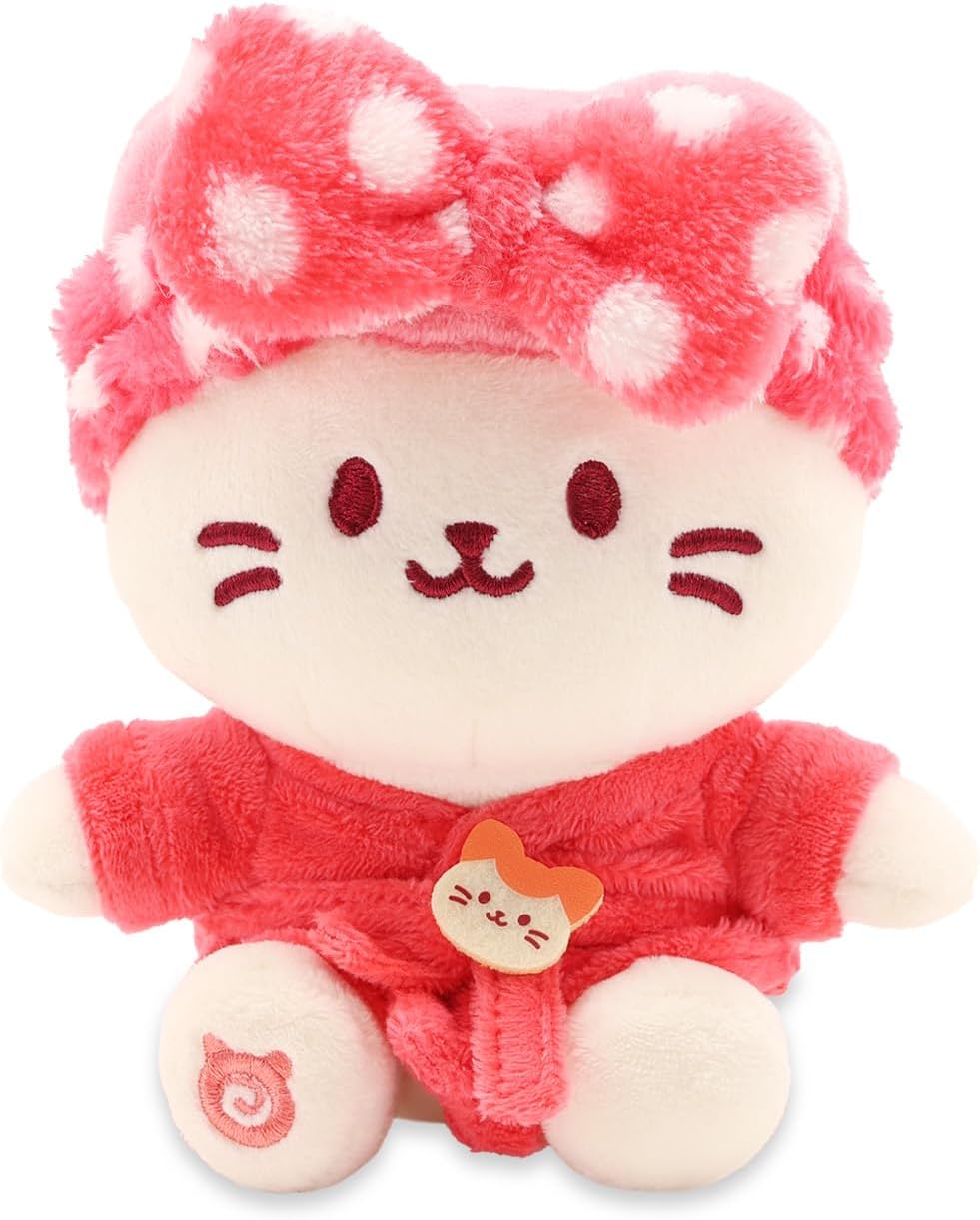 Anirollz Spa Sitting Plush Doll Kittiroll in Robe